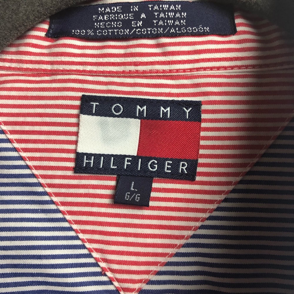Tommy Hilfiger Vintage 90's Color Block Buttondown - Picture 5 of 6